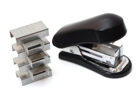 Staple and stapler Stock Photos