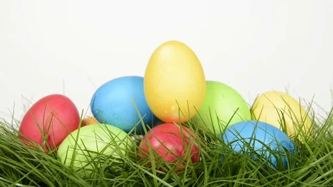 Staple of easter eggs Video stock 72727676
