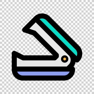 Staple flat icon. office, document, paper, tools. suitable for interfaces Stock Illustration