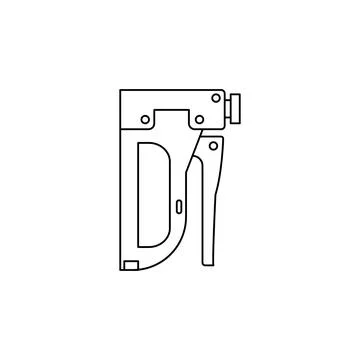 Staple gun icon. Element of construction tools for mobile concept and web apps Stock Illustration