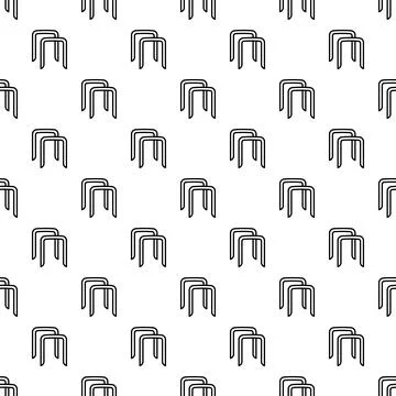 Staple pattern creating a repeating industrial background design Stock Illustration