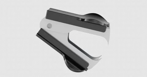 Staple remover rotation animation seamlessly loopable. 3D rendering isolate.. Stock Footage 321088096