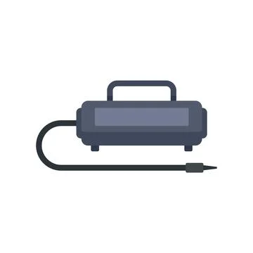 Stapler air compressor icon flat isolated Stock Illustration