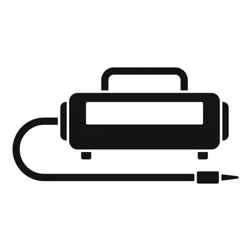 Stapler air compressor icon, simple style Stock Illustration
