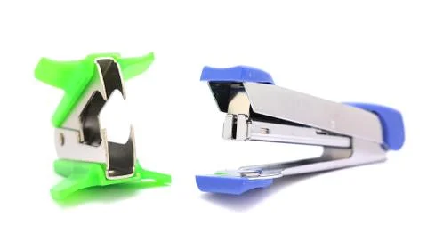 Stapler and staple remover Stock Photos