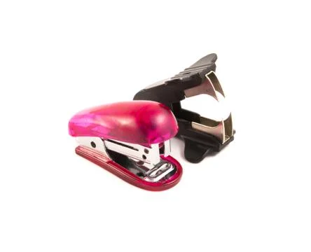 Stapler and staple remover Stock Photos