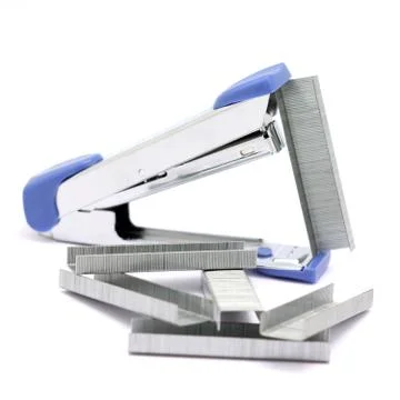 Stapler and staples Stock Photos