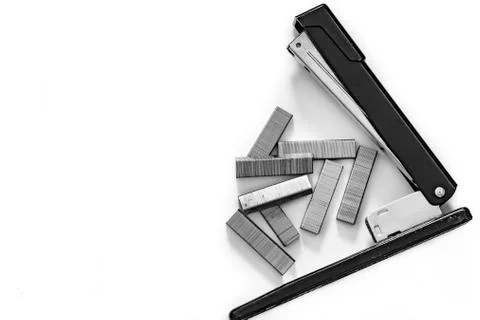 Stapler and staples Stock Photos