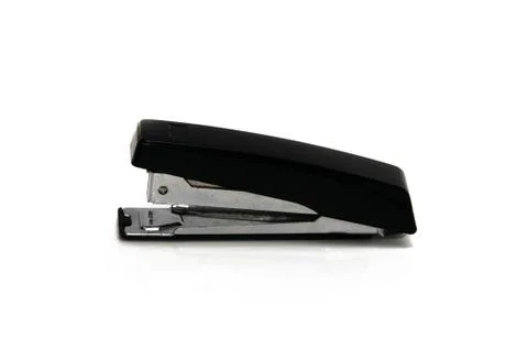 Stapler black one isolate Stock Photos