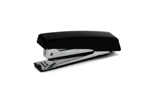 Stapler black one isolate Stock Photos
