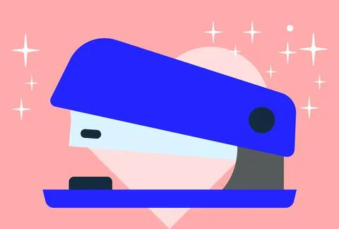 Stapler Concept Illustration Vector Style Illustration Stock Illustration