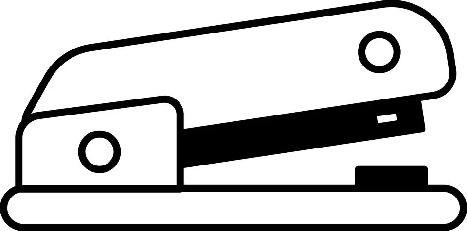 Stapler with a handle It is a stapler Illustration