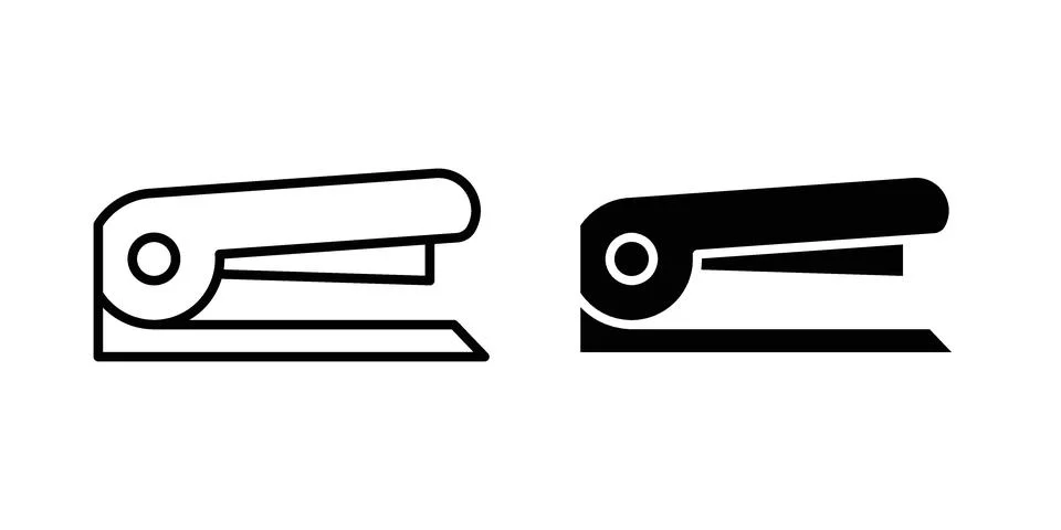 Stapler icon graphic element. web icon set Stock Illustration