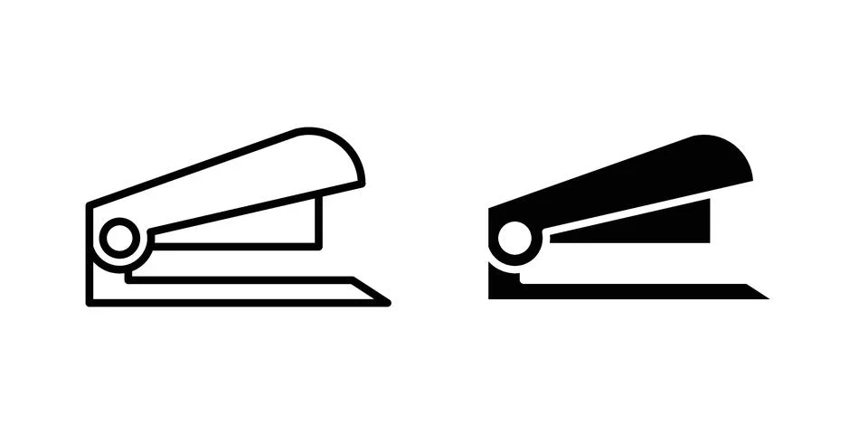 Stapler icon vector design illustrations Stock Illustration