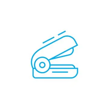 Stapler linear icon concept. Stapler line vector sign, symbol, illustration. Stock Illustration