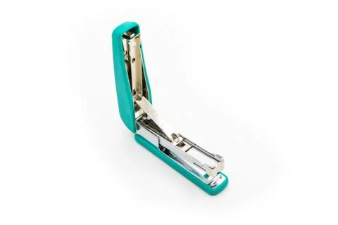Stapler machine on a white background 스톡 사진