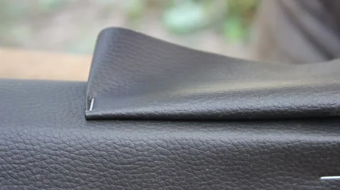 Stapler On Material Stock Footage 61331570