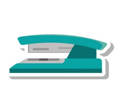 Stapler office supply icon Stock Illustration