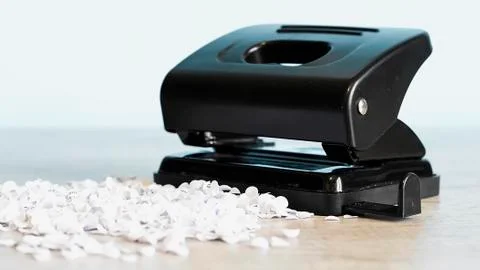 Stapler for office work on the table. Stationery item. Office su Stock Photos