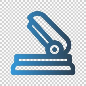 Stapler outline icon. with gradient colors suitable for interfaces Stock Illustration