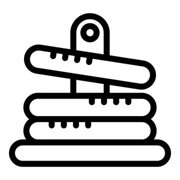 Stapler pressing sheets of paper with measurement marks icon Stock Illustration