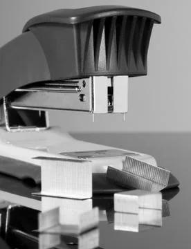 Stapler with staples Stock Photos