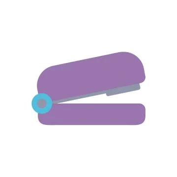 Stapler supply office flat icon design Stock Illustration