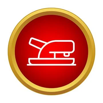 Stapler tool fastening documents creating organization icon Stockillustratie