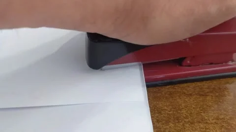 A stapler is a very useful stationery tool for the office. Stock Footage 202175180