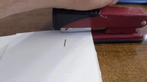 A stapler is a very useful stationery tool for the office. Stock Footage 202175201