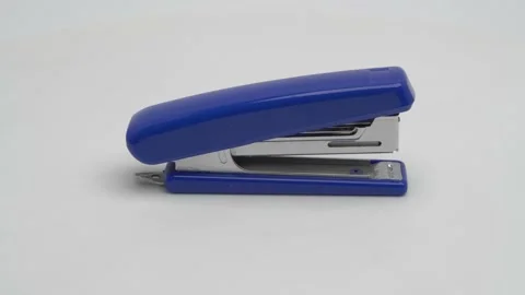 The stapler on a white background. Stock Footage 265864655