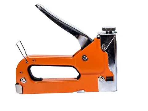 Stapler on white background Stock Photos
