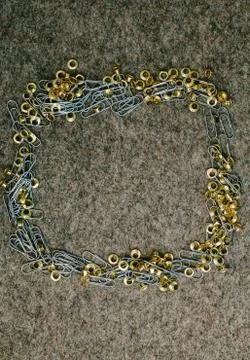 Staples and eyelets Stock Photos