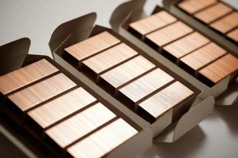 Staples close up Stock Photos