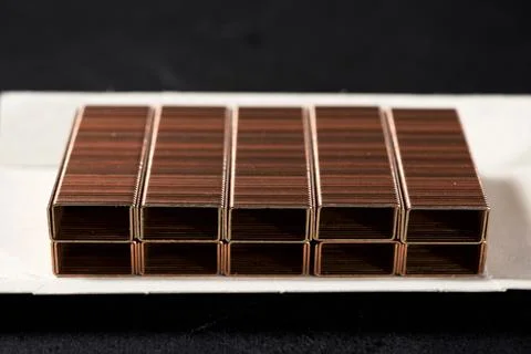 Staples close up Stock Photos