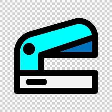 Staples flat icon. school, work, paper, office. suitable for interfaces. 스톡 일러스트