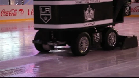 Staples Nokia Microsoft square ice skating rink at L.A.LIVE in Los Angeles Stock-Footage 10565499