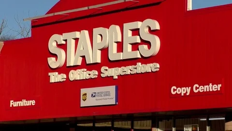 43 Staples Office Store Stock Video Footage - 4K and HD Video