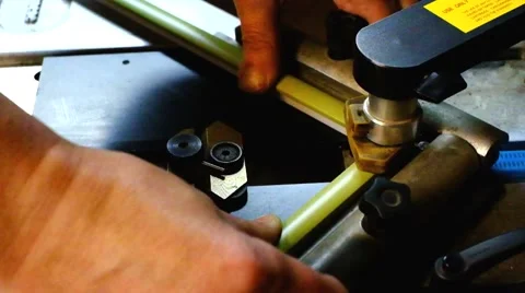 Staples Staple frames on the machine Stock Footage 62116677