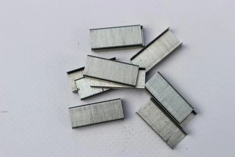 Staples for stapler Stock Photos