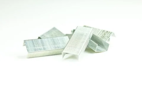 Staples on a white background Stock Photos