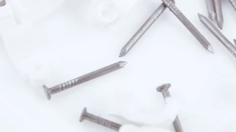 Stapling wiring and nails Vídeos de archivo 76363021