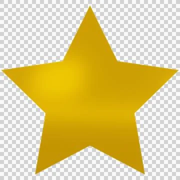 Star 3d - 5 point star - Christmas star isolated Stock Illustration