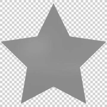 Star 3d - 5 point star - Christmas star isolated Stock Illustration