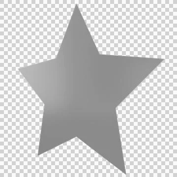Star 3d - 5 point star - Christmas star isolated Stock Illustration
