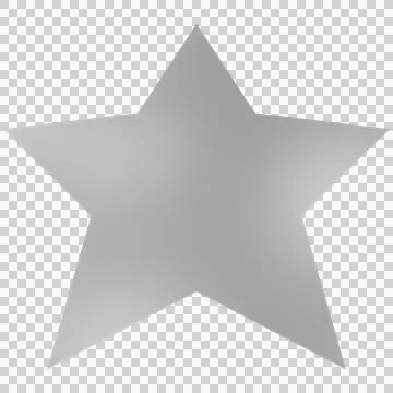 Star 3d - 5 point star - Christmas star isolated Stock Illustration