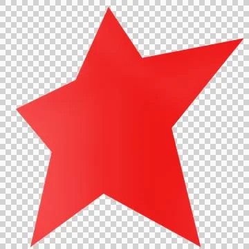 Star 3d - 5 point star - Christmas star isolated Stock Illustration