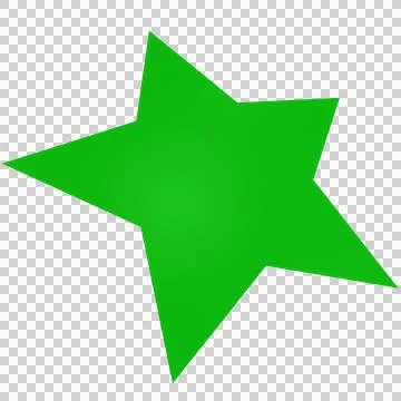 Star 3d - 5 point star - Christmas star isolated Stock Illustration