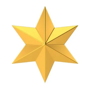 Star. 3D Christmas element. Stock Illustration