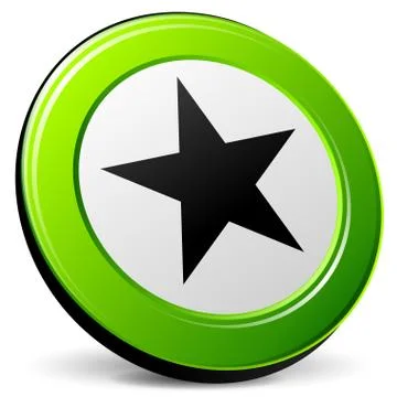 Star 3d icon Stock Illustration